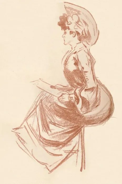 Framed Print : Drawing in Sanguine, c1900 (1903-1904). Artist: Jules Cheret Framed Print : Drawing in Sanguine, c1900 (1903-1904). Artist: Jules Cheret