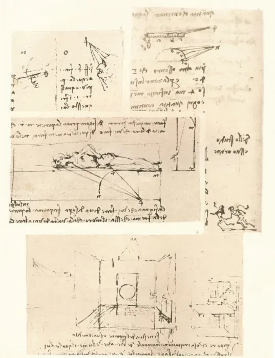Framed Print : Four drawings illustrating the practice of painting, c1472-c1519 (1883). Artist: Leonardo da Vinci Framed Print : Four drawings illustrating the practice of painting, c1472-c1519 (1883). Artist: Leonardo da Vinci