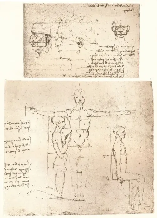 Framed Print : Two drawings illustrating the theory of the proportions of the human figure, c1472-c1519 (1883). Artist: Leonardo da Vinci Framed Print : Two drawings illustrating the theory of the proportions of the human figure, c1472-c1519 (1883). Artist: Leonardo da Vinci