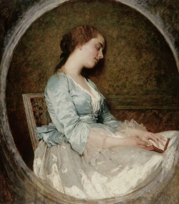 Framed Print : The dream, 1857. Creator: Chaplin, Charles Joshua (1825-1891) Framed Print : The dream, 1857. Creator: Chaplin, Charles Joshua (1825-1891)
