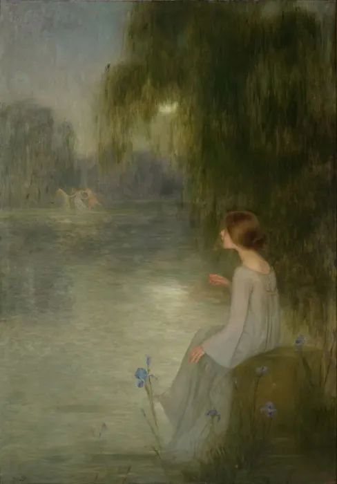 Framed Print : Dream. Artist: Brull, Joan (1863-1912) Framed Print : Dream. Artist: Brull, Joan (1863-1912)