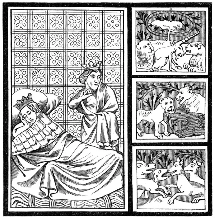 Framed Print : Dream of Childeric, 1849 Framed Print : Dream of Childeric, 1849