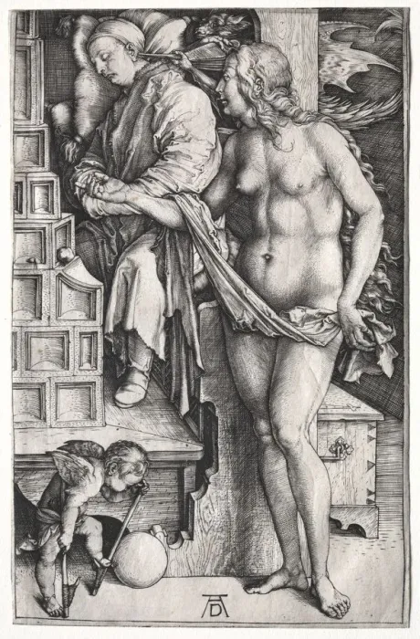Framed Print : The Dream of the Doctor, c. 1500. Creator: Albrecht Dürer (German, 1471-1528) Framed Print : The Dream of the Doctor, c. 1500. Creator: Albrecht Dürer (German, 1471-1528)