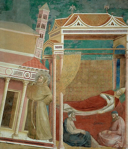 Dream of Innocent III (from Legend of Saint Francis), 1295-1300. Creator: Giotto di Bondone (1266-1377)