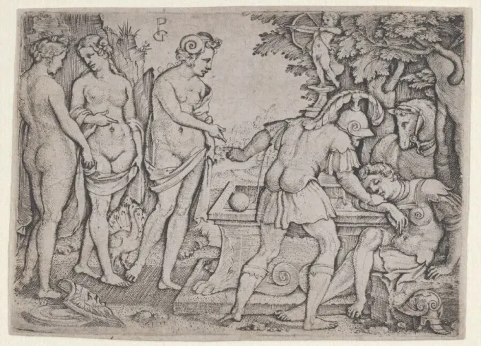 Framed Print : The Dream of Paris. Creator: Georg Pencz Framed Print : The Dream of Paris. Creator: Georg Pencz