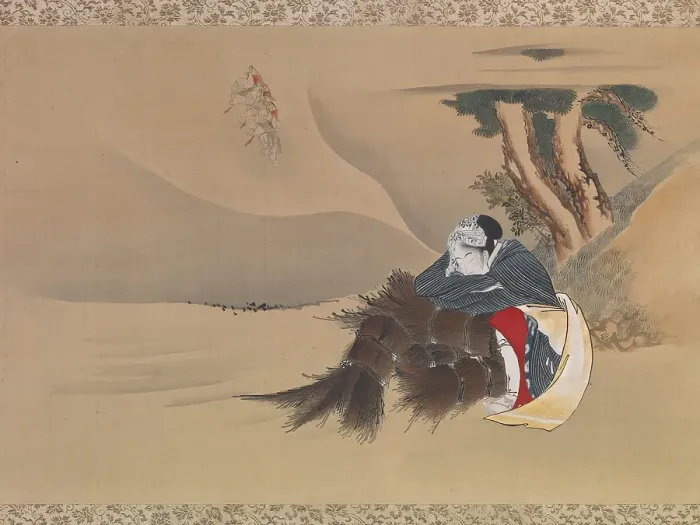 Framed Print : Dream of the Rush Gatherer, c1800-1849. Creator: Hokusai Framed Print : Dream of the Rush Gatherer, c1800-1849. Creator: Hokusai