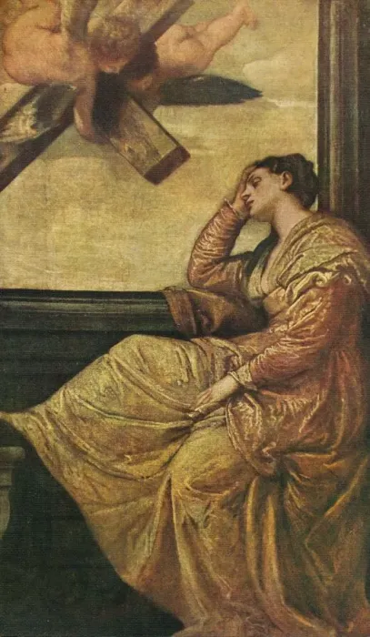 Framed Print : The Dream of Saint Helena, 1570, (1909). Artist: Paolo Veronese Framed Print : The Dream of Saint Helena, 1570, (1909). Artist: Paolo Veronese