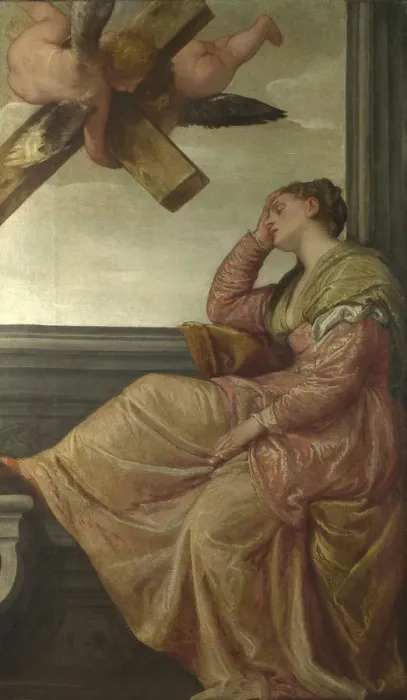 Framed Print : The Dream of Saint Helena, c. 1570. Artist: Veronese, Paolo (1528-1588) Framed Print : The Dream of Saint Helena, c. 1570. Artist: Veronese, Paolo (1528-1588)