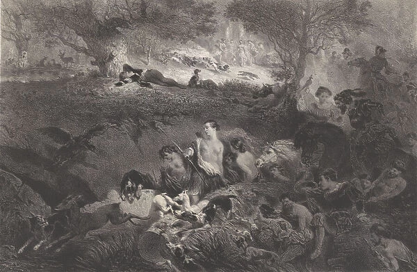 Dreams of Hunting, 1858. Creator: Celestin Nanteuil