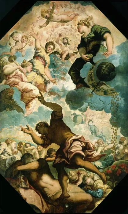 Framed Print : The Dreams of Men, mid-16th century. Creator: Jacopo Tintoretto Framed Print : The Dreams of Men, mid-16th century. Creator: Jacopo Tintoretto