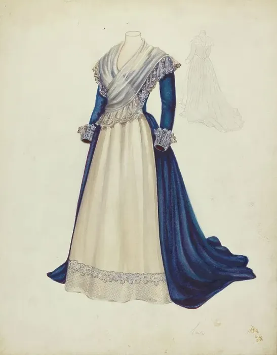 Framed Print : Dress, 1935 / 1942. Creator: Arthur Sander Framed Print : Dress, 1935 / 1942. Creator: Arthur Sander