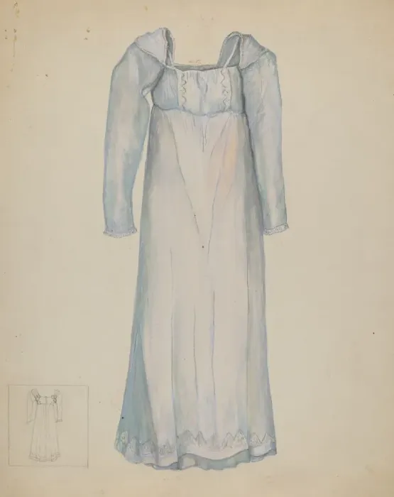 Framed Print : Dress, 1935 / 1942. Creator: Edna C. Rex Framed Print : Dress, 1935 / 1942. Creator: Edna C. Rex