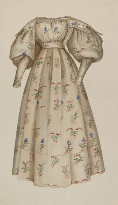Framed Print : Dress, 1935 / 1942. Creator: Irene Lawson Framed Print : Dress, 1935 / 1942. Creator: Irene Lawson