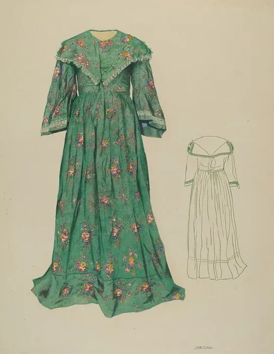 Framed Print : Dress, 1935 / 1942. Creator: J. Herman McCollum Framed Print : Dress, 1935 / 1942. Creator: J. Herman McCollum