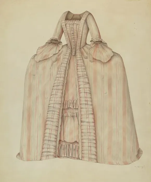 Framed Print : Dress, 1935 / 1942. Creator: Virginia Berge Framed Print : Dress, 1935 / 1942. Creator: Virginia Berge