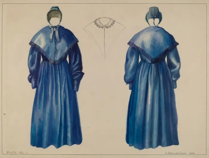 Framed Print : Dress, 1938. Creator: J. Howard Iams Framed Print : Dress, 1938. Creator: J. Howard Iams