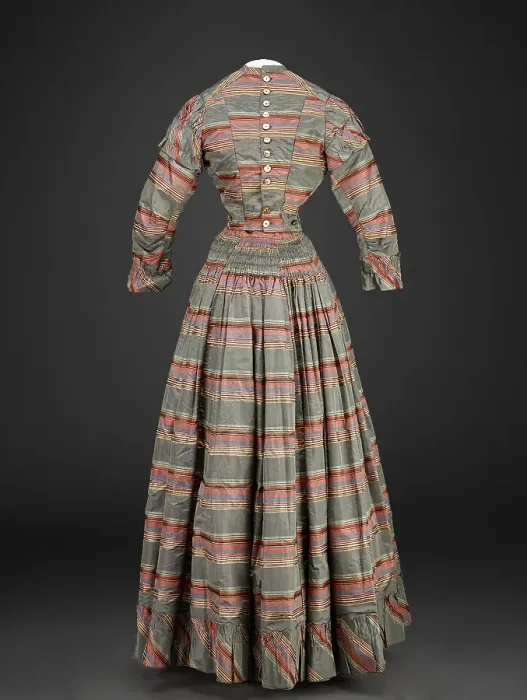 Framed Print : Dress (Bodice, Skirt), about 1860. Creator: Unknown Framed Print : Dress (Bodice, Skirt), about 1860. Creator: Unknown