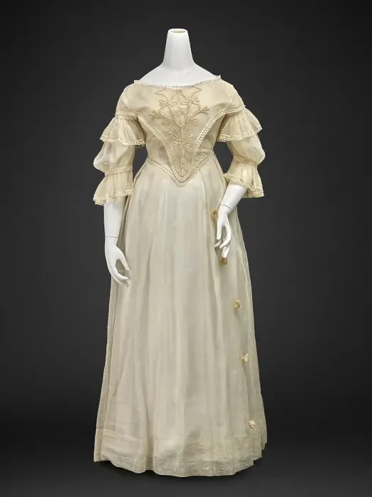 Framed Print : Dress (Bodice, Skirt), bodice late 1840s, skirt 1830s-1840s. Creator: Unknown Framed Print : Dress (Bodice, Skirt), bodice late 1840s, skirt 1830s-1840s. Creator: Unknown