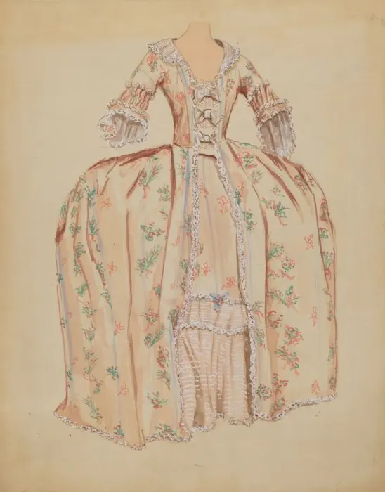 Framed Print : Dress, c. 1936. Creator: Dorothy Gernon Framed Print : Dress, c. 1936. Creator: Dorothy Gernon