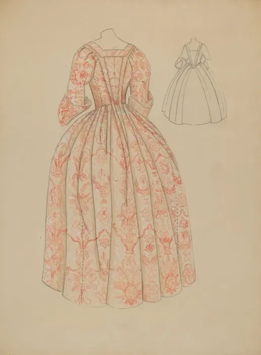 Framed Print : Dress, c. 1936. Creator: Dorothy Gernon Framed Print : Dress, c. 1936. Creator: Dorothy Gernon