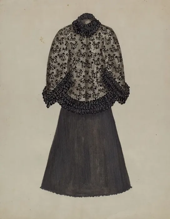 Framed Print : Dress, c. 1936. Creator: Evelyn Bailey Framed Print : Dress, c. 1936. Creator: Evelyn Bailey