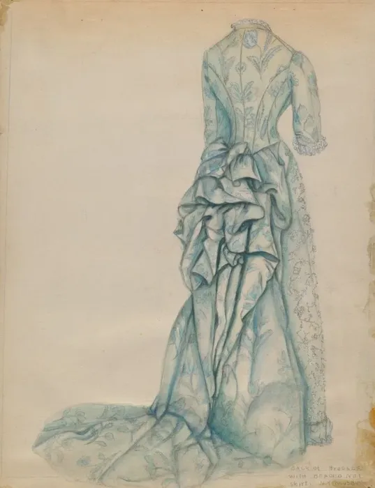 Framed Print : Dress, c. 1936. Creator: Fanchon Larzelere Framed Print : Dress, c. 1936. Creator: Fanchon Larzelere