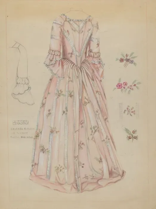Framed Print : Dress, c. 1936. Creator: Fanchon Larzelere Framed Print : Dress, c. 1936. Creator: Fanchon Larzelere