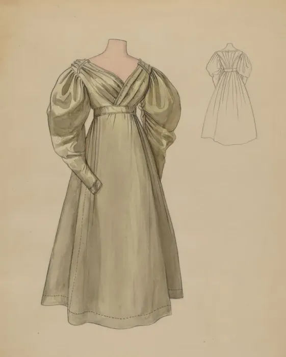 Framed Print : Dress, c. 1936. Creator: Jean Peszel Framed Print : Dress, c. 1936. Creator: Jean Peszel