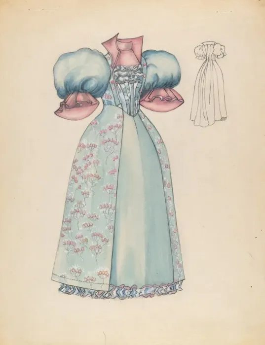 Framed Print : Dress, c. 1936. Creator: Jean Peszel Framed Print : Dress, c. 1936. Creator: Jean Peszel