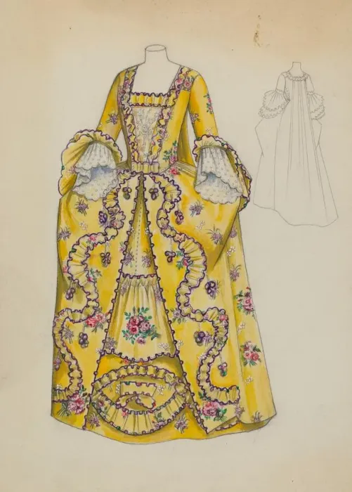 Framed Print : Dress, c. 1936. Creator: Jean Peszel
