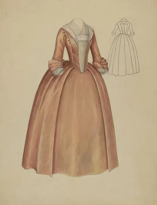 Framed Print : Dress, c. 1936. Creator: Jessie M. Benge Framed Print : Dress, c. 1936. Creator: Jessie M. Benge