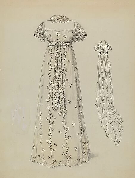 Dress, c. 1936. Creator: Jessie M. Benge