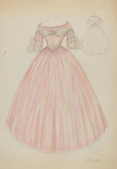 Framed Print : Dress, c. 1936. Creator: Margaret Concha Framed Print : Dress, c. 1936. Creator: Margaret Concha