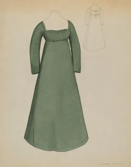 Framed Print : Dress, c. 1936. Creator: Roberta Spicer Framed Print : Dress, c. 1936. Creator: Roberta Spicer