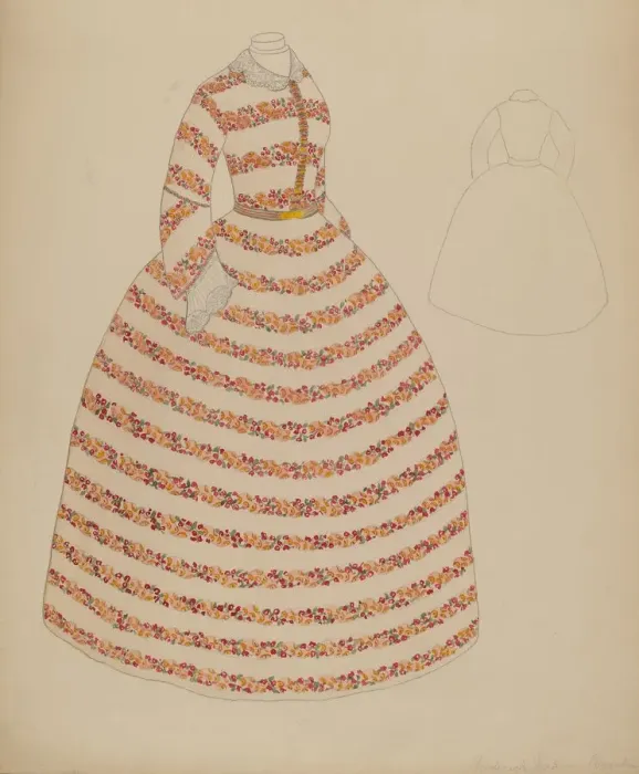 Framed Print : Dress, c. 1937. Creator: Frederick Jackson Framed Print : Dress, c. 1937. Creator: Frederick Jackson