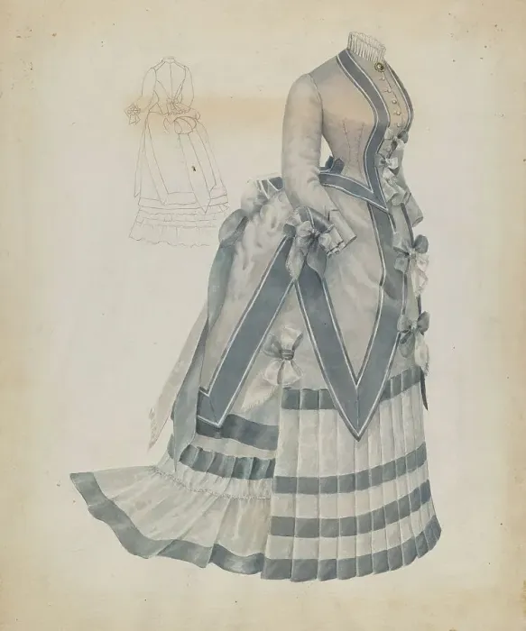 Framed Print : Dress, c. 1937. Creator: Jessie M. Benge Framed Print : Dress, c. 1937. Creator: Jessie M. Benge