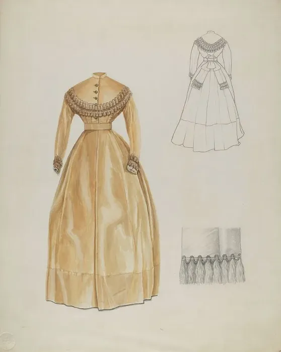 Framed Print : Dress, c. 1937. Creator: John Tubrant Framed Print : Dress, c. 1937. Creator: John Tubrant