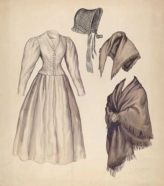 Dress, c. 1937. Creator: Lillian Causey