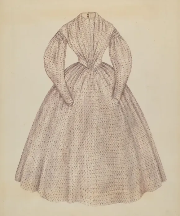 Framed Print : Dress, c. 1937. Creator: Melita Hofmann Framed Print : Dress, c. 1937. Creator: Melita Hofmann
