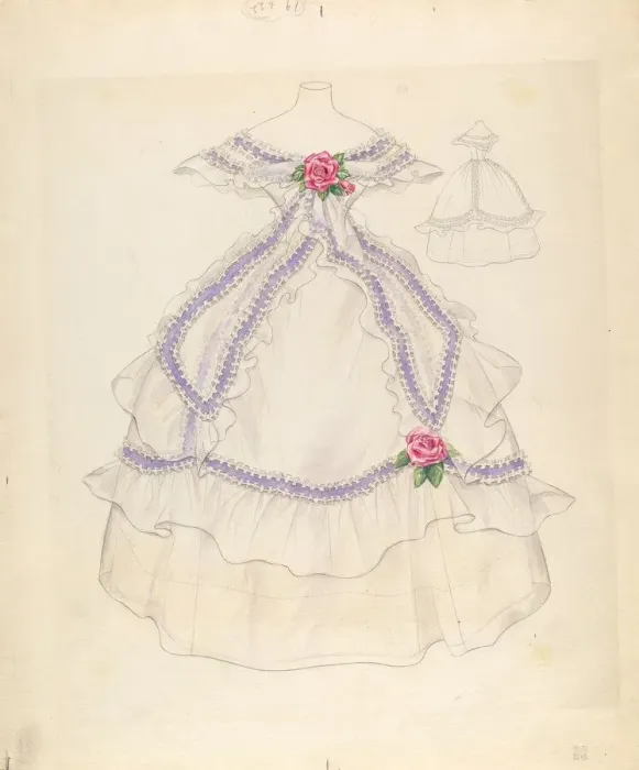 Framed Print : Dress, c. 1937. Creator: Melita Hofmann Framed Print : Dress, c. 1937. Creator: Melita Hofmann