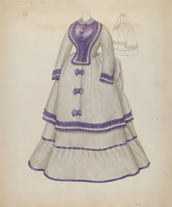 Framed Print : Dress, c. 1937. Creator: Melita Hofmann Framed Print : Dress, c. 1937. Creator: Melita Hofmann