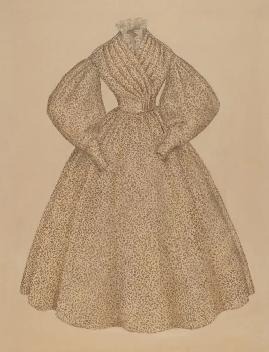 Framed Print : Dress, c. 1937. Creator: Melita Hofmann Framed Print : Dress, c. 1937. Creator: Melita Hofmann