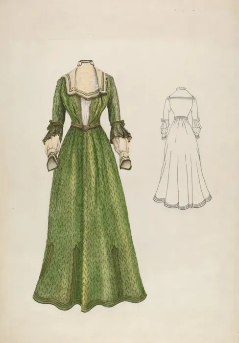 Framed Print : Dress, c. 1937. Creator: Ray Price Framed Print : Dress, c. 1937. Creator: Ray Price