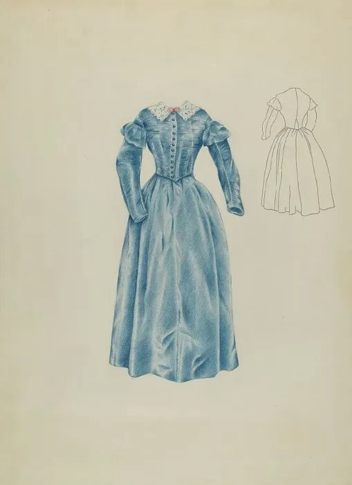 Framed Print : Dress, c. 1937. Creator: Ray Price Framed Print : Dress, c. 1937. Creator: Ray Price