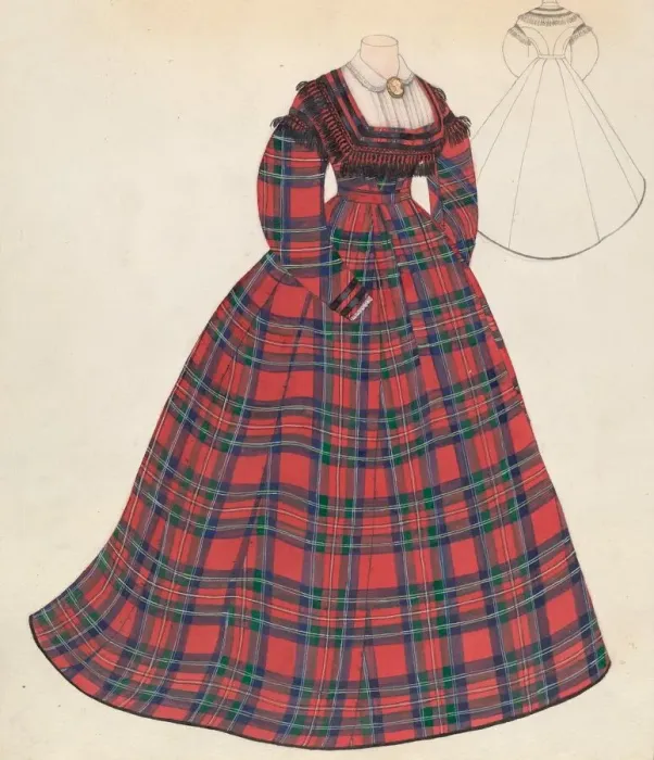 Framed Print : Dress, c. 1937. Creator: Roberta Spicer Framed Print : Dress, c. 1937. Creator: Roberta Spicer