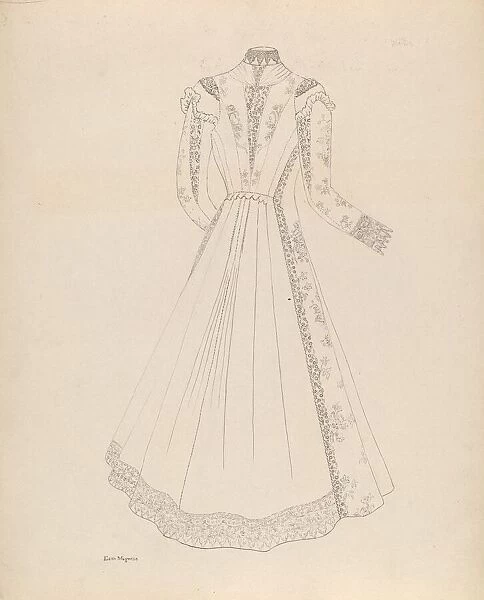 Dress, c. 1938. Creator: Edith Magnette
