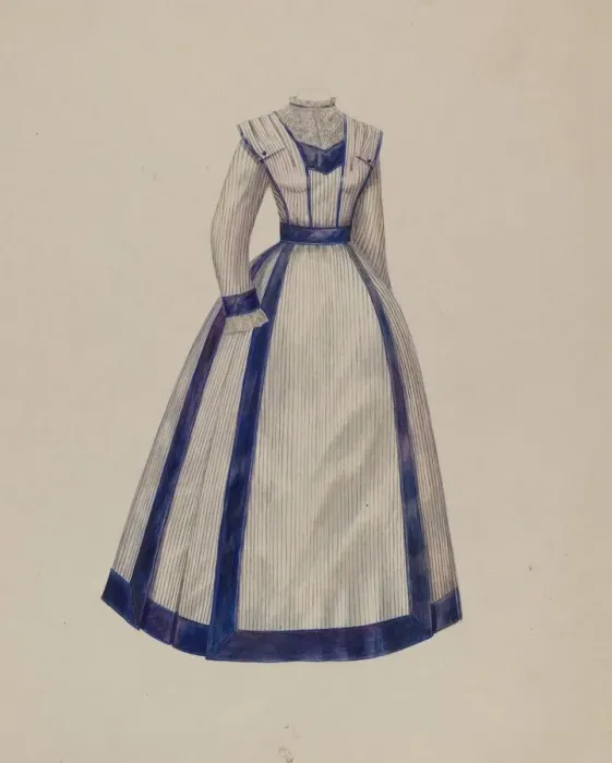 Framed Print : Dress, c. 1938. Creator: Francis Law Durand Framed Print : Dress, c. 1938. Creator: Francis Law Durand