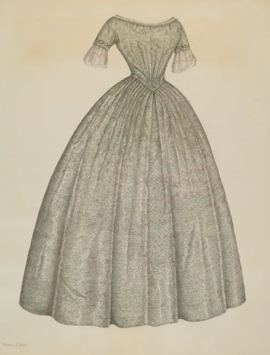 Framed Print : Dress, c. 1938. Creator: Nancy Crimi Framed Print : Dress, c. 1938. Creator: Nancy Crimi