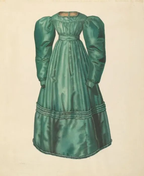 Framed Print : Dress, c. 1938. Creator: Nancy Crimi Framed Print : Dress, c. 1938. Creator: Nancy Crimi