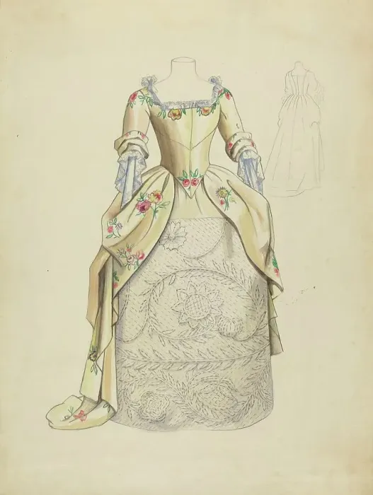 Framed Print : Dress, c. 1939. Creator: Eleanor Ruelos Framed Print : Dress, c. 1939. Creator: Eleanor Ruelos